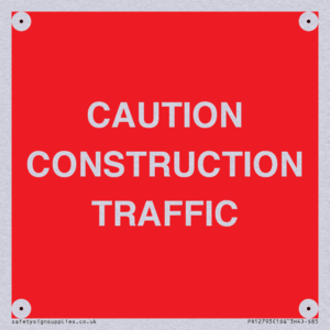 CAUTION CONSTRUCTION TRAFFIC
